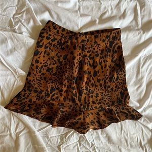 Animal print skirt